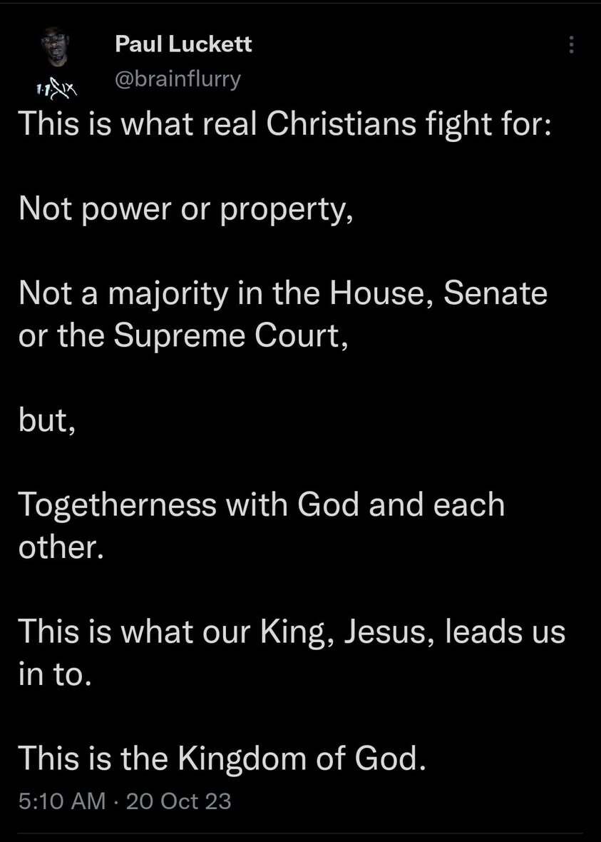 Is my fight as a Christian for liberty, religious freedom or the American way of life? No. It…