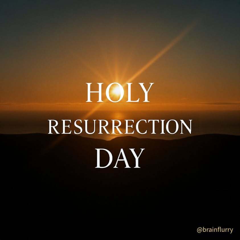 The best way I can imagine to celebrate the Resurrection, is to die to this world and be reborn…